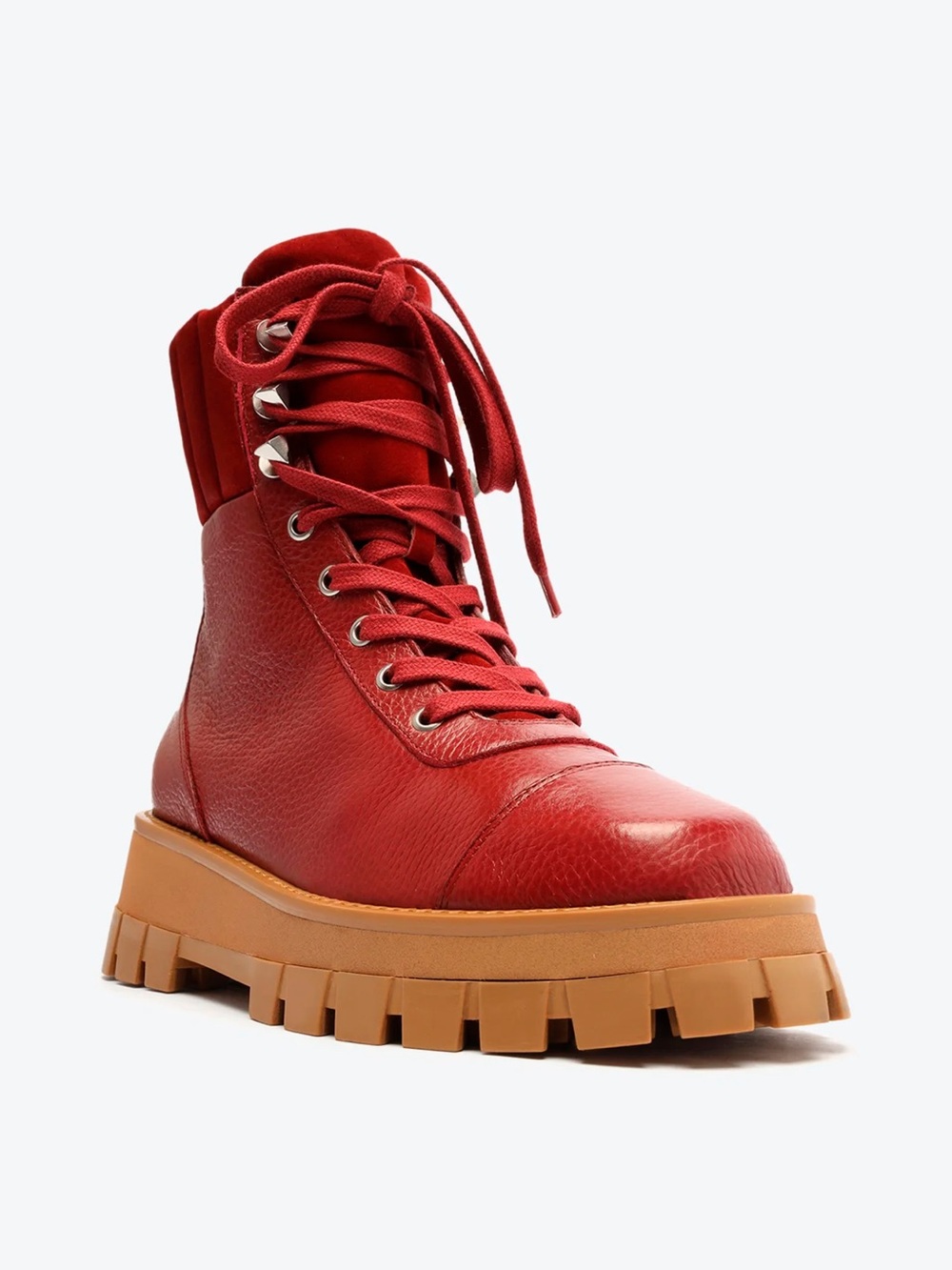 SCHUTZ Boots Red Suede Leather size 8.5B NWB